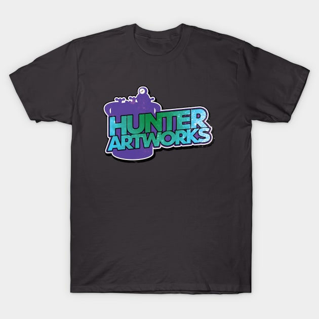 Distressed Logo T-Shirt by Hunter Artworks